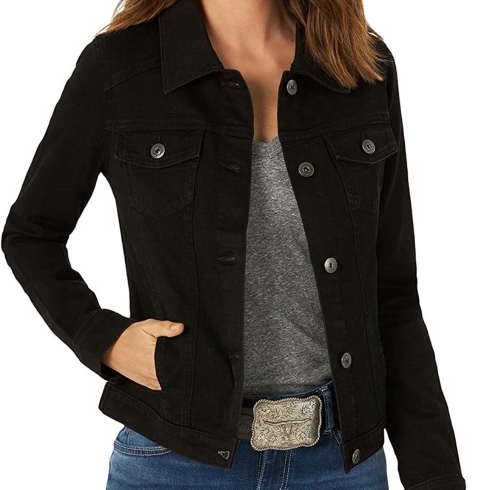 Wrangler Authentics Black Denim Jean Jacket